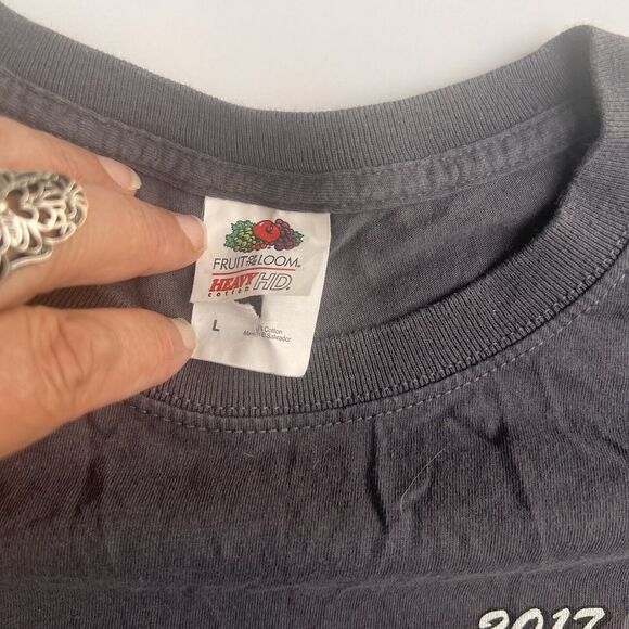 2017 Sturgis Motorcycle Rally Large T Shirt Black Hills Rally Mount Rushmore - Picture 4 of 5